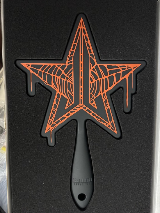 Jeffree Star Other - JeffreeStar-Shaped Hand Mirror with Orange Drip Design
